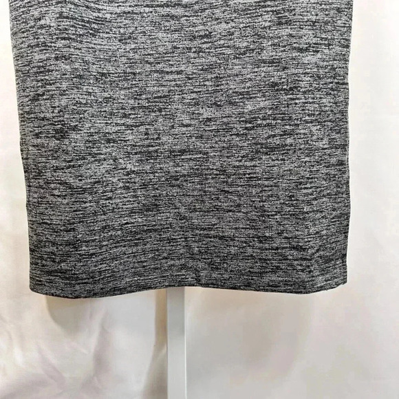 French Connection Space Dye Size Large Sweater Dress Midi Gray Stretch - Picture 8 of 12